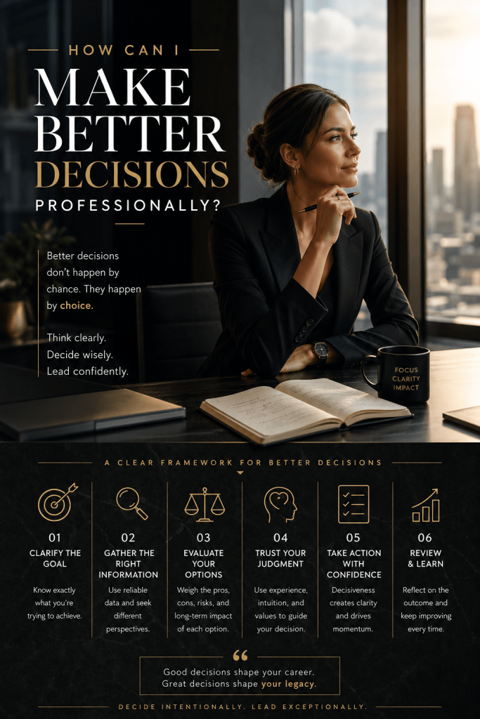 How Can I Make Better Decisions Professionally?